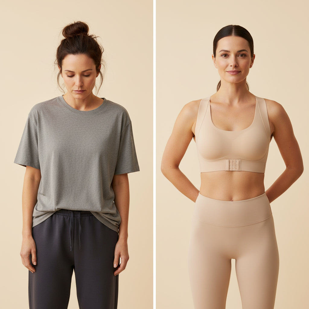 PosturraFit™ Cross-Back Wireless Posture Bra