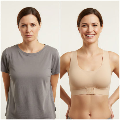 PosturraFit™ Cross-Back Wireless Posture Bra
